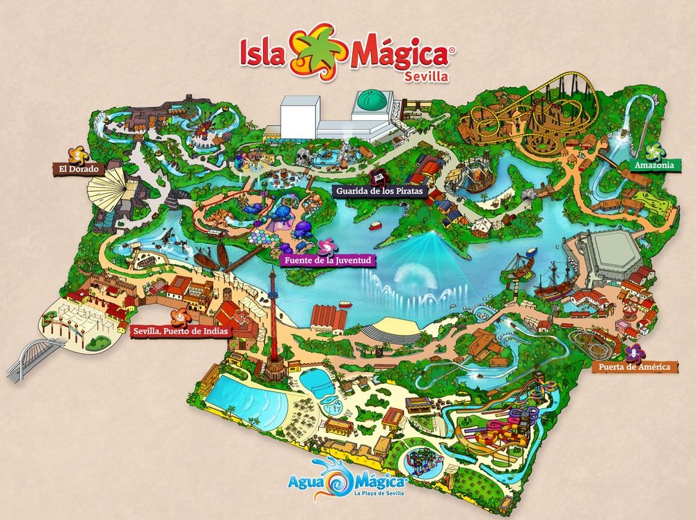 Isla Mágica Sevilla - Mapa